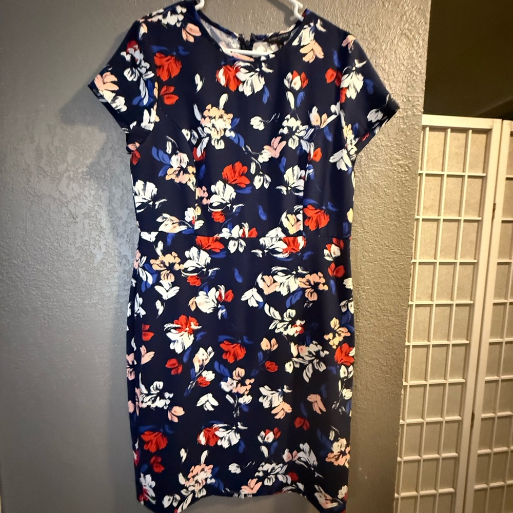 Banana Republic Navy Floral Mini Dress